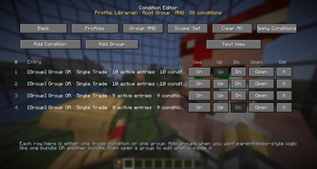 Powerful Condition Editor
