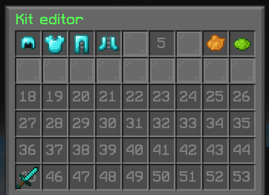 Player kit editor