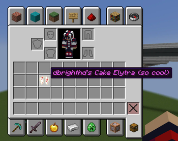 Example of an item using a pattern