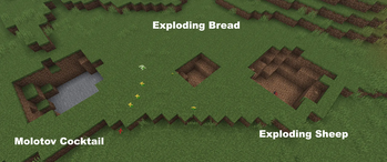 Comparison of explosion radius of different features