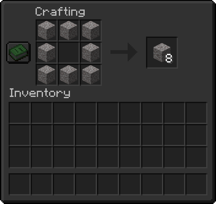 Suspicious Gravel Crafting Recipe