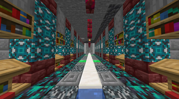 A trading hall made by VeinDigging (Terracotta:vanillatweaks)