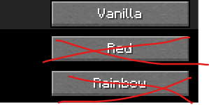 Buttons set to vanilla