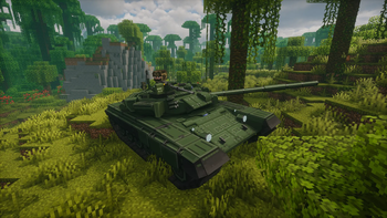 A SEM Unit idling on a T-90A tank