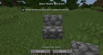 Extraction Screen