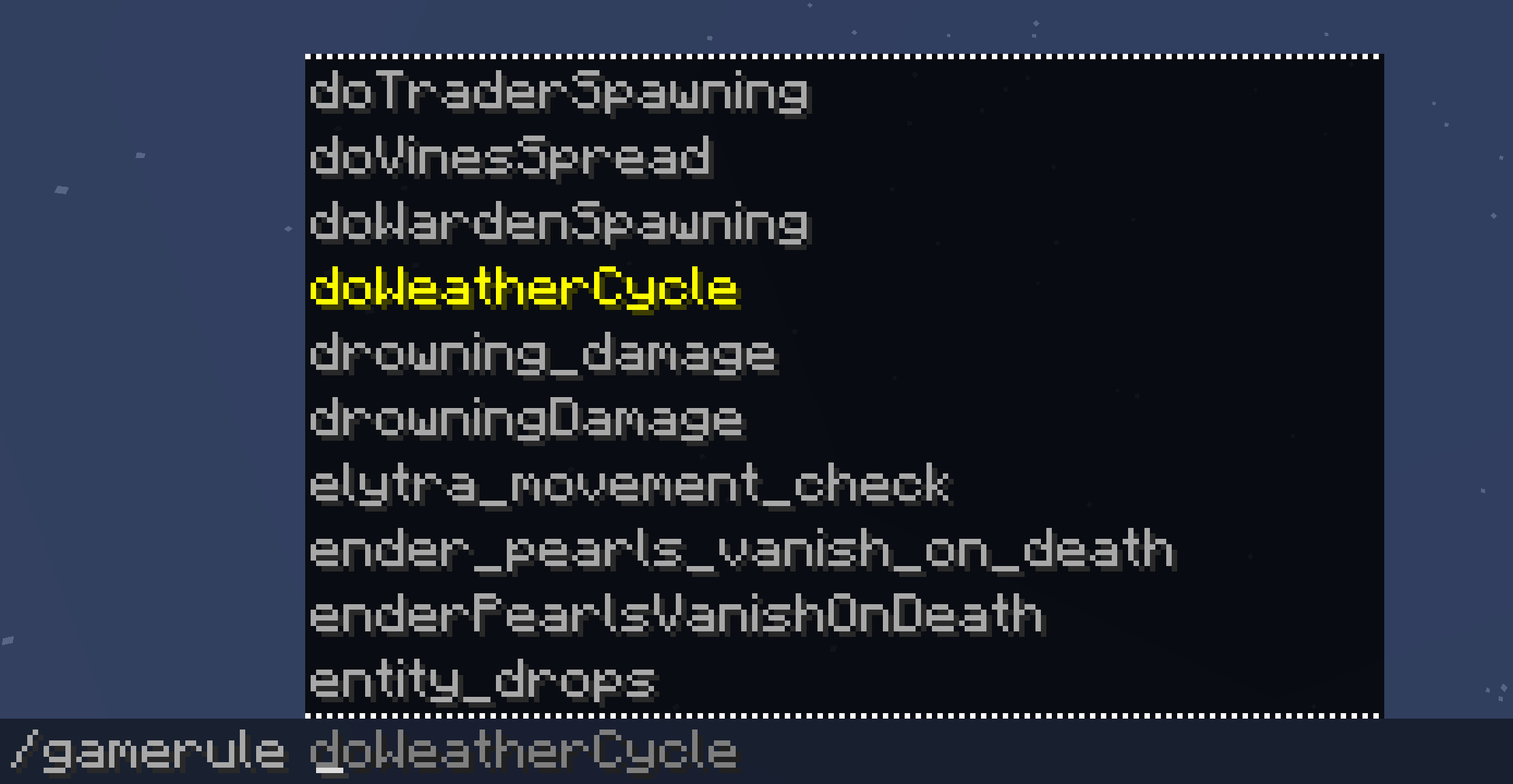 Command Suggestions