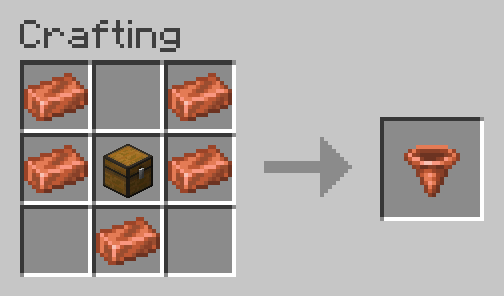 New Hopper Crafting recipe