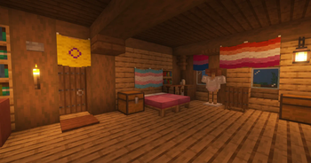 Intersex, Transgender, Bisexual and Lesbian flags