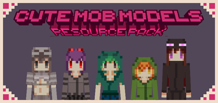 Cute Mob Models Resource Pack
