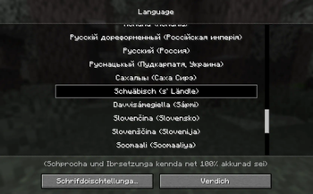 Schwäbisch (s' Ländle) as a new Language option