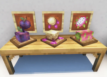Plum, Bolloom, Dragonfruit