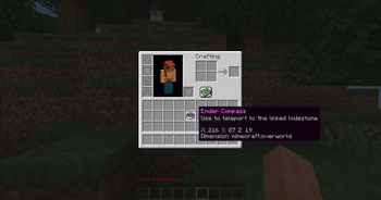 Ender Compass linked in the Overworld