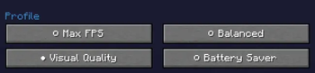 Smart Optimization Profiles - Max FPS, Balanced, Quality