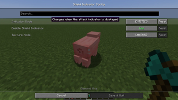 Crosshair indicator all entities setting