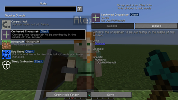 Works with centered crosshair