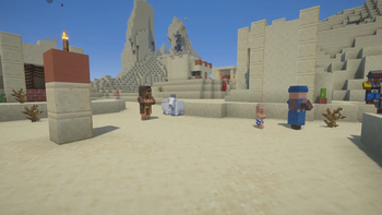 wandering trader in desert