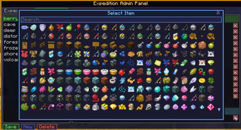 Admin GUI - Loot Tables - Select new Item