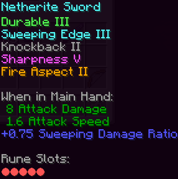 Rune slots