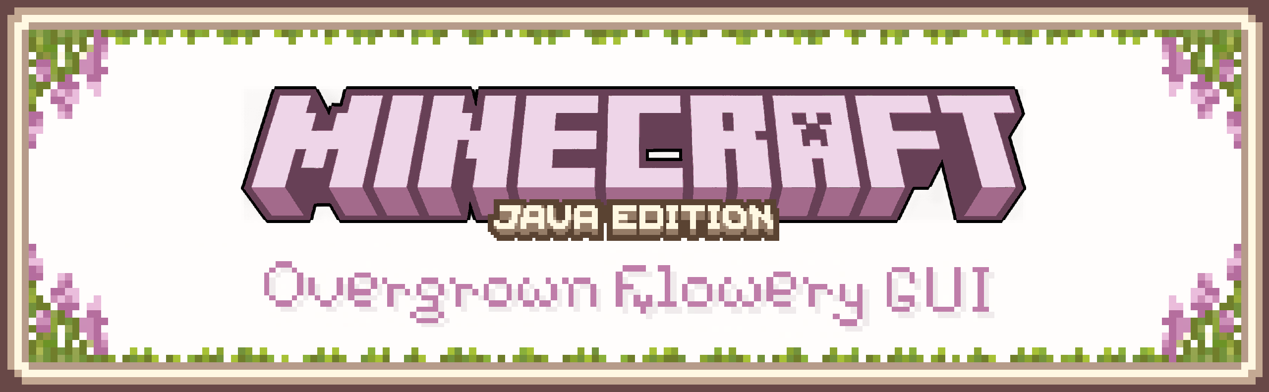 Overgrown Flowery GUI Banner