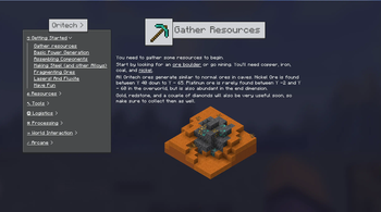 Modern, Interactive ingame wiki view