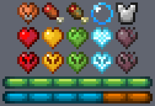 Hotbar icons (simplified)