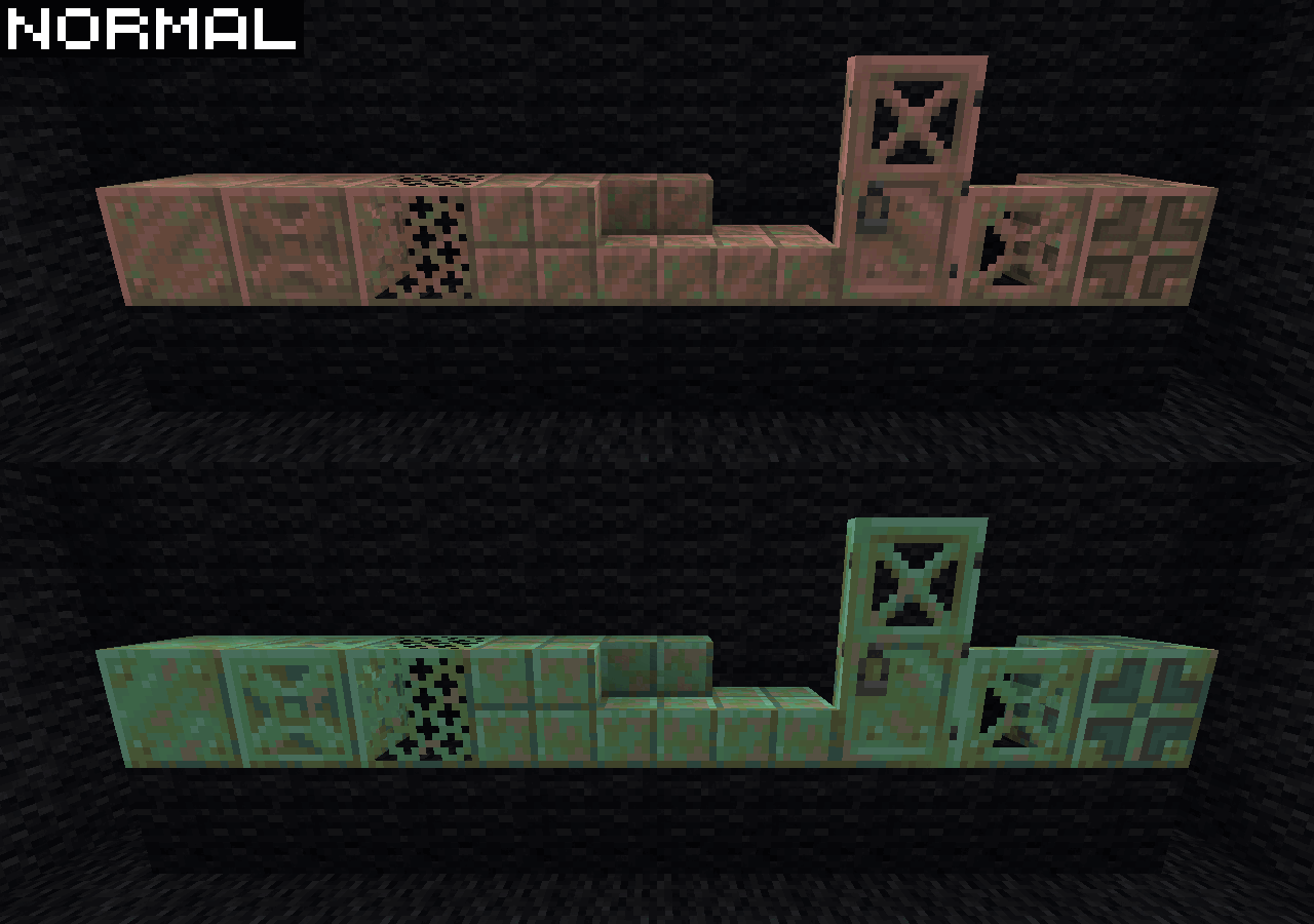 Normal and Waxed comparison