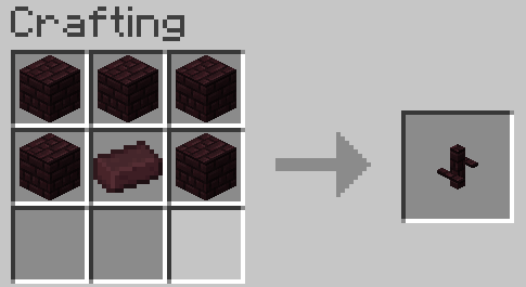 Crafting Recipe - Nether Brick Stile