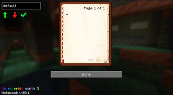 Main Book Screen
