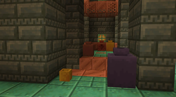 Trial Chambers with dyed Decorated Pots