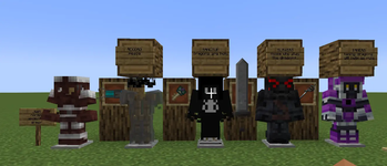 armors, and legendary weapons