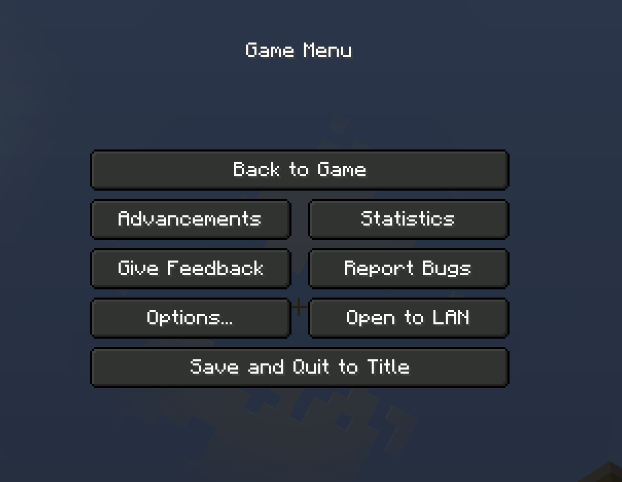 esc menu
