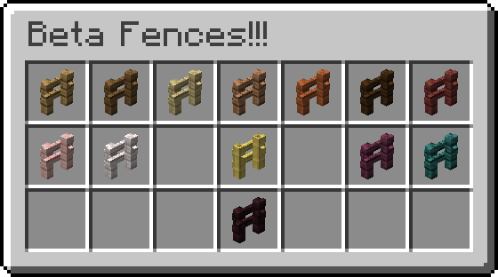 A Screenshot of a GUI with a 5x3 grid of fences