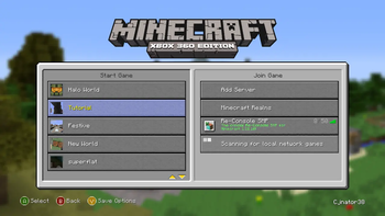 Play Game Screen with TU7 Panorama