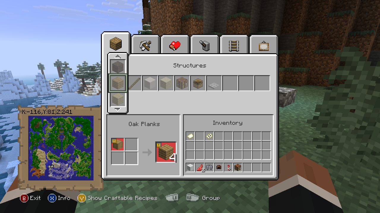 Old Crafting Menu
