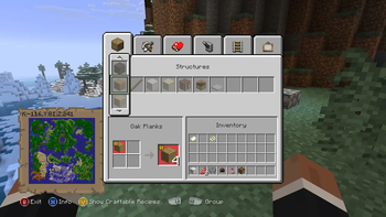 2x2 Crafting Menu