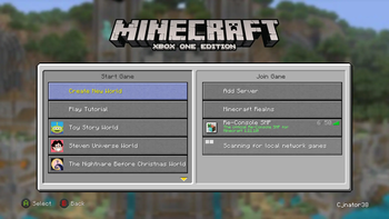 Play Game Screen with old Xbox One icons
