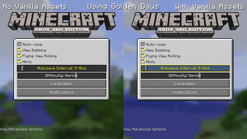 No Vanilla Assets vs. With Vanilla Assets