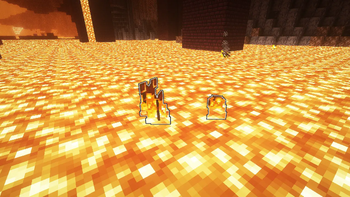 Fire Armor in Lava