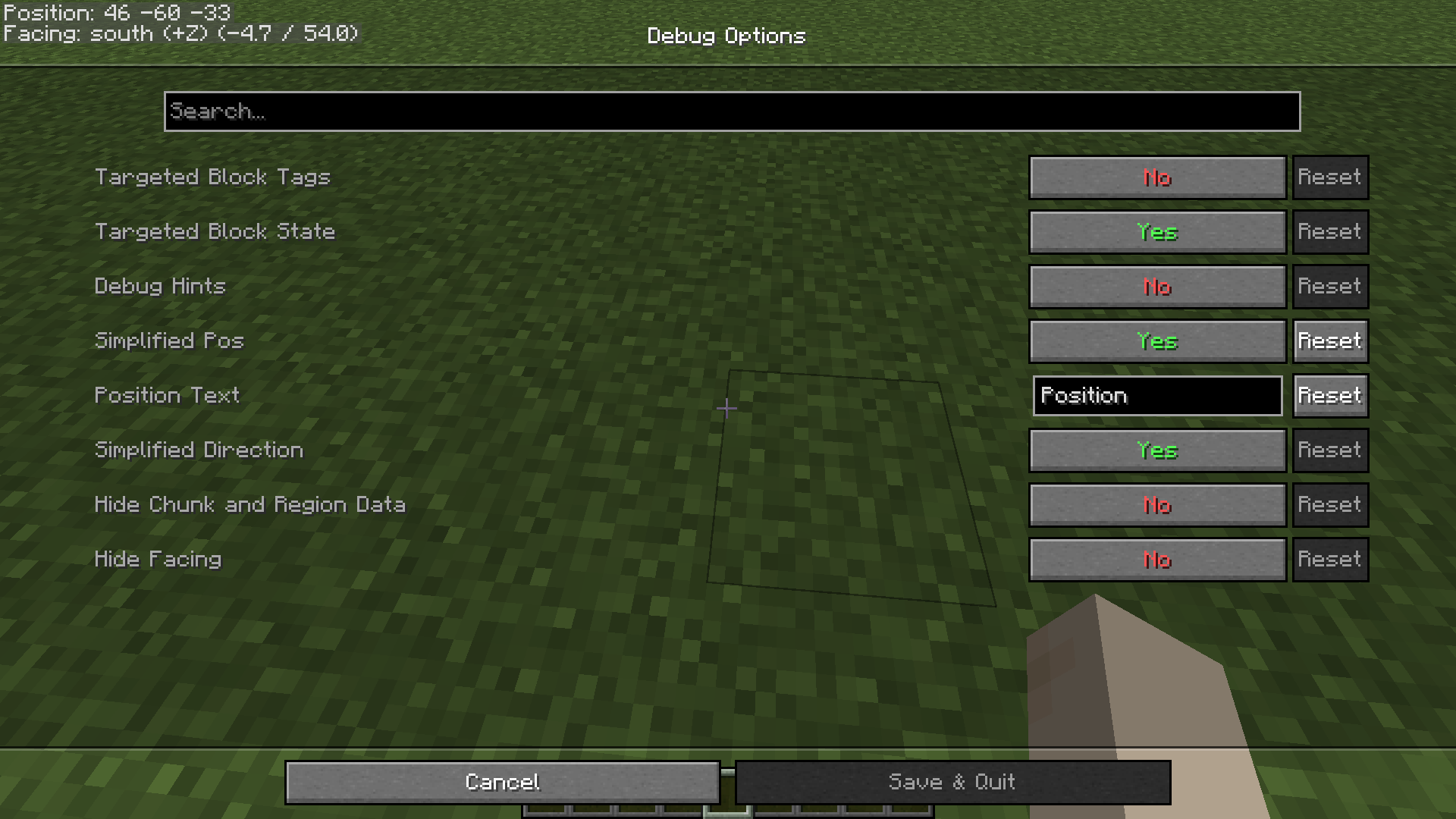 Simplified position and simplified direction showcase