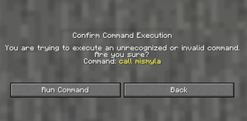 Remove Command Confirmation