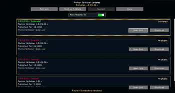 Built in mod updater for 1.0.3 and up
