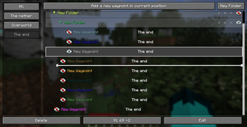 Draggable Waypoints