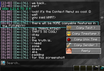 Context menu