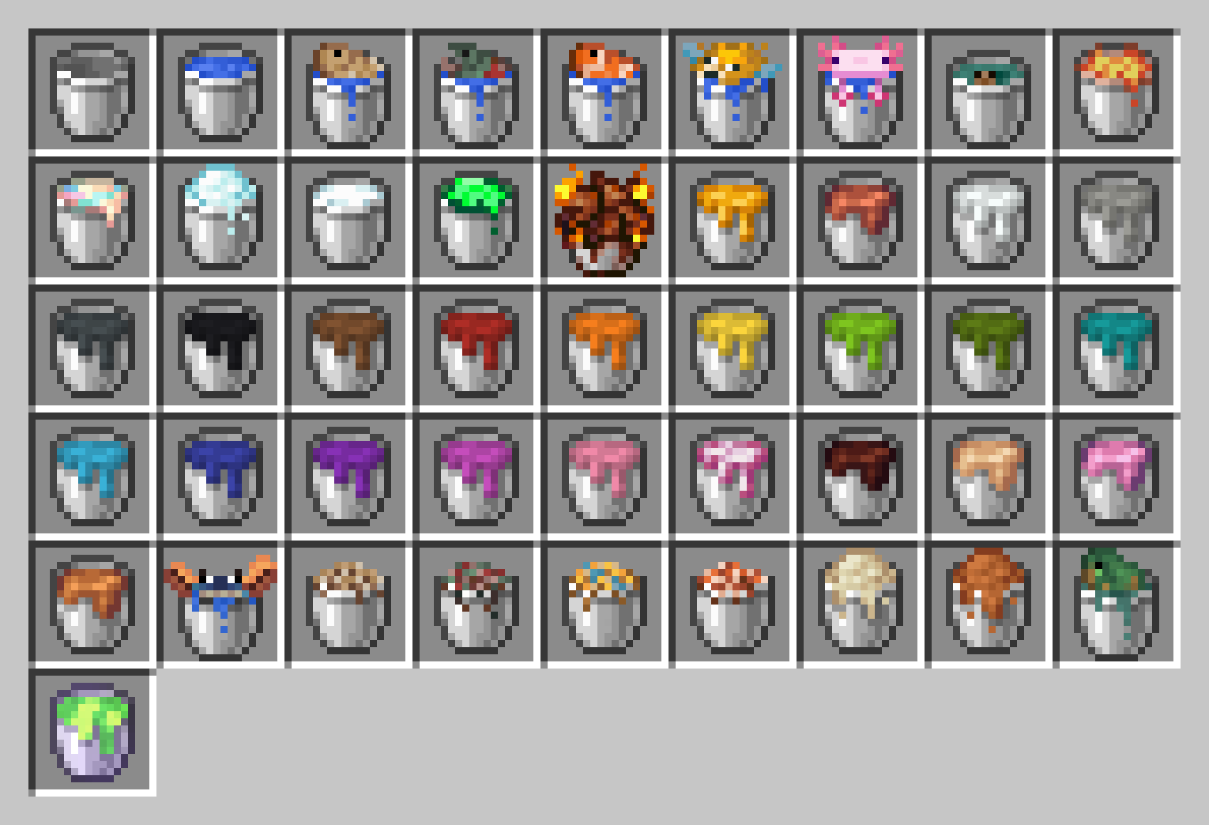Resource Pack Buckets Inventory 1.0