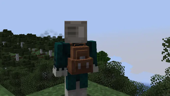 Backpack being worn