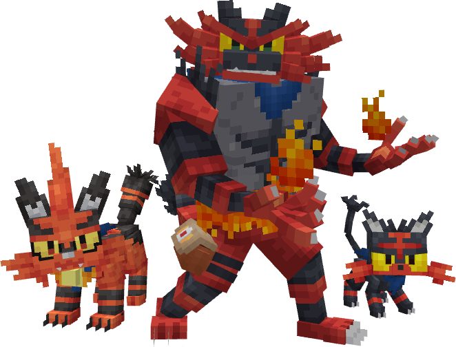 Mystery Dungeon Incineroar Line