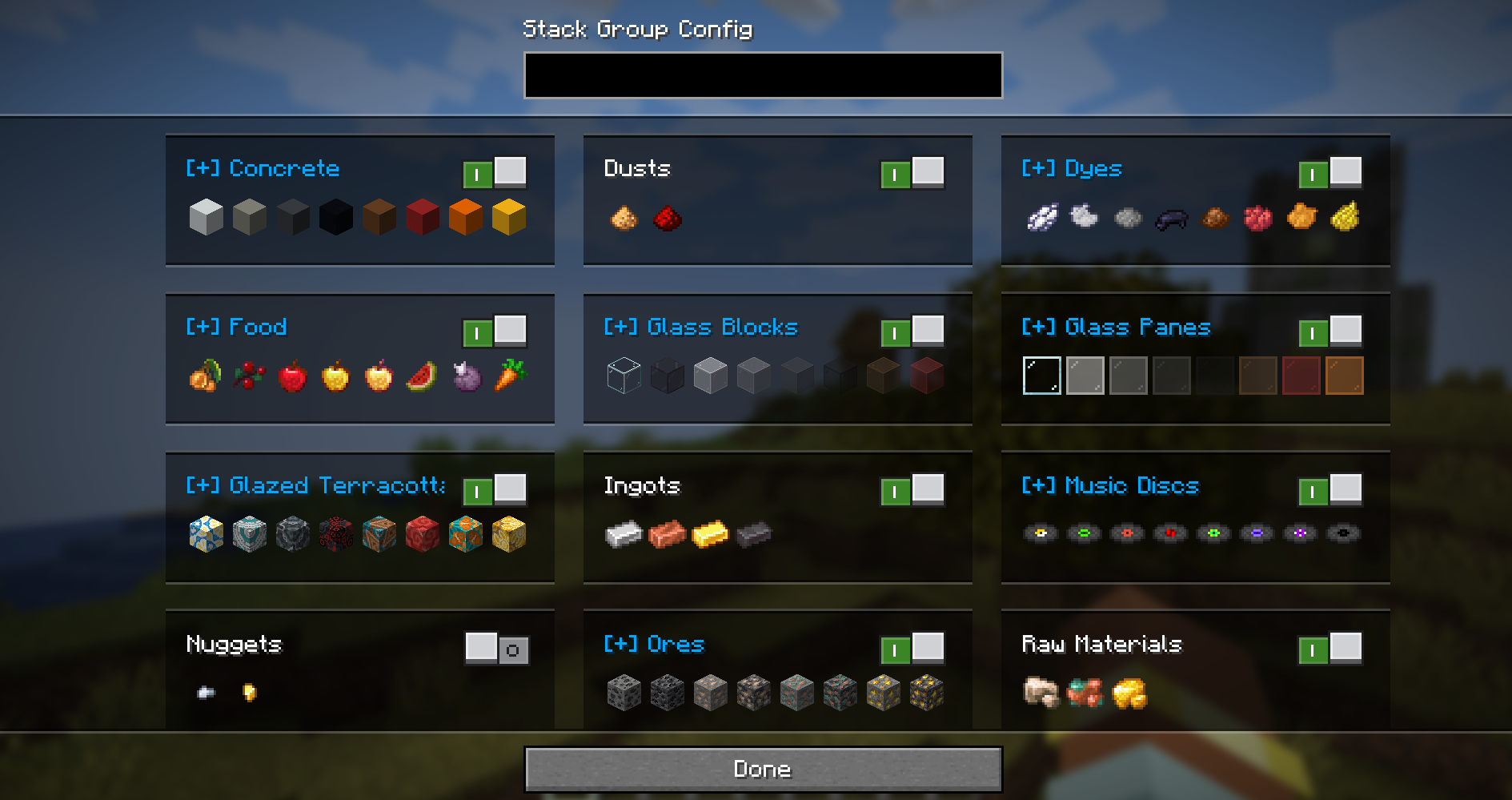 I-game stack group config