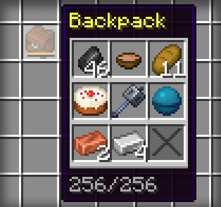 Backpack in Inventory
