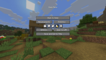 Game menu