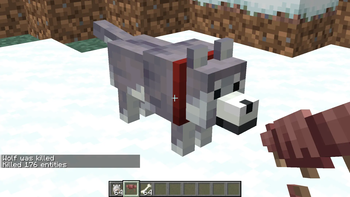 Wolf being /kill @e'd